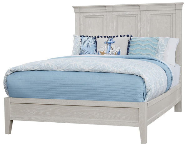 Vaughan-Bassett Passageways Oyster Grey California King Mansion Bed with Low Profile Footboard in Grey image