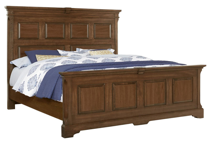 Vaughan-Bassett Heritage Queen Mansion Bed in Amish Cherry image