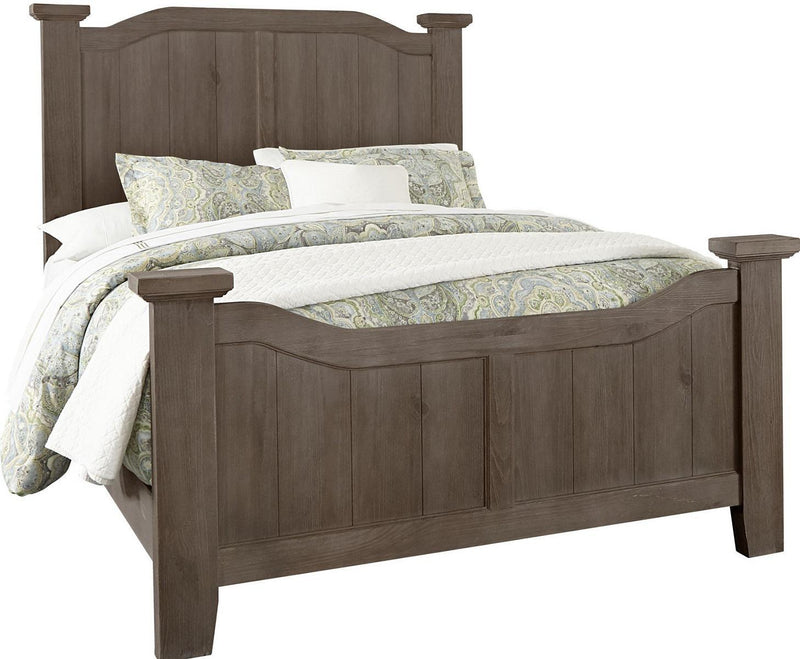 Vaughan-Bassett Sawmill Queen Arch Bed in Saddle Grey image